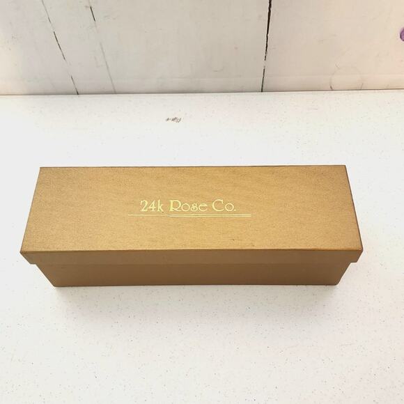 24K Gold Plated Timeless Handcrafted Forever Red Rose - Picture 6 of 11